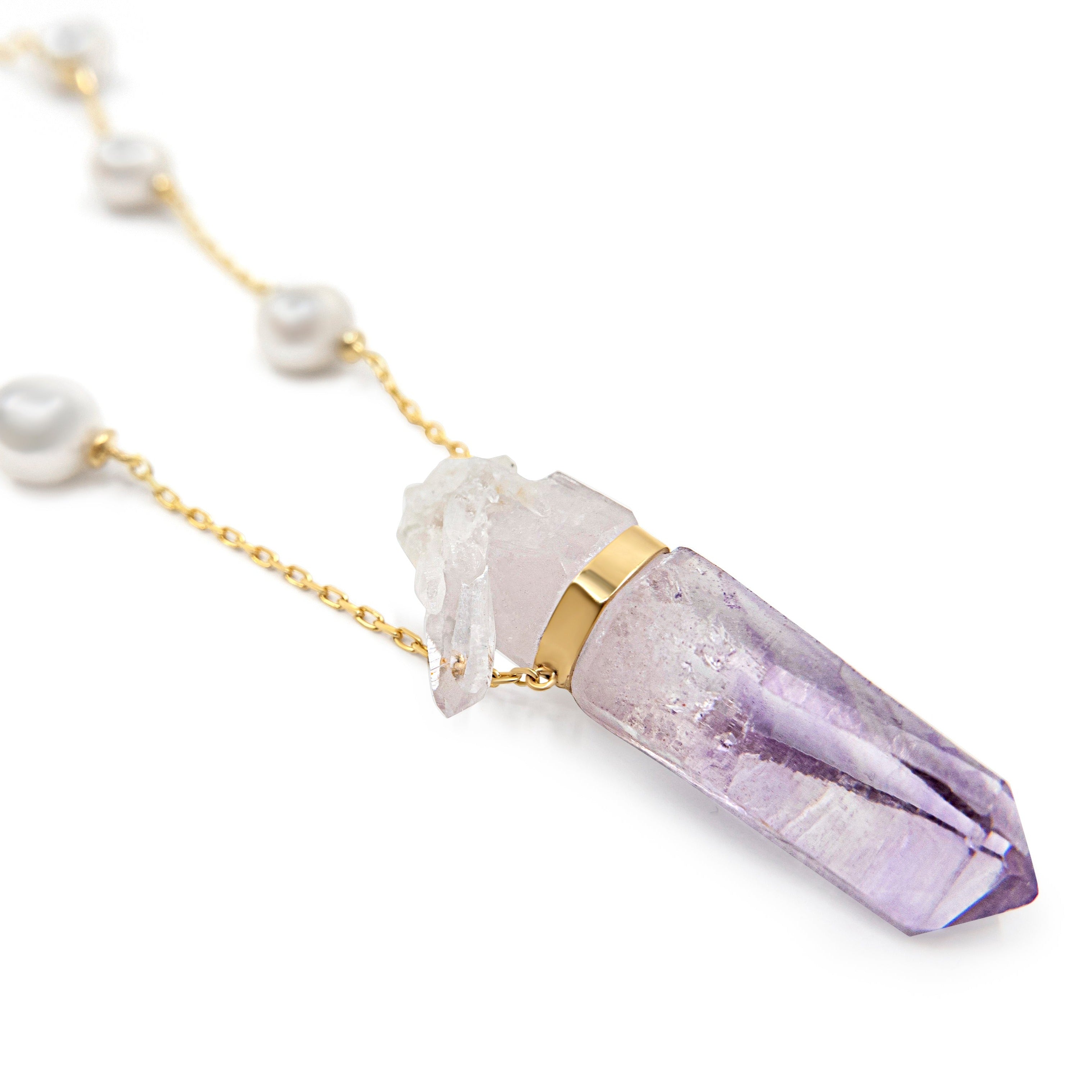 Gorgeous Amethyst Necklace Psychic Chakra Crystal Healing Reiki Stones -  GEM+SILVER